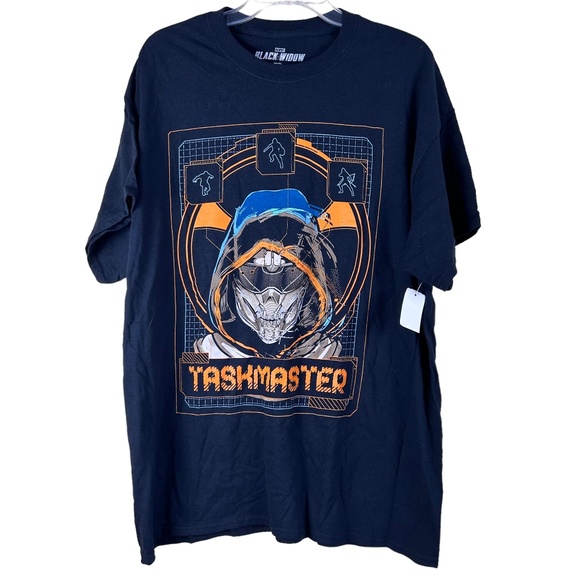 New Marvel TaskMaster Mens Tee Shirt Black Widow Graphic Avengers Villain L NWT - Picture 1 of 8